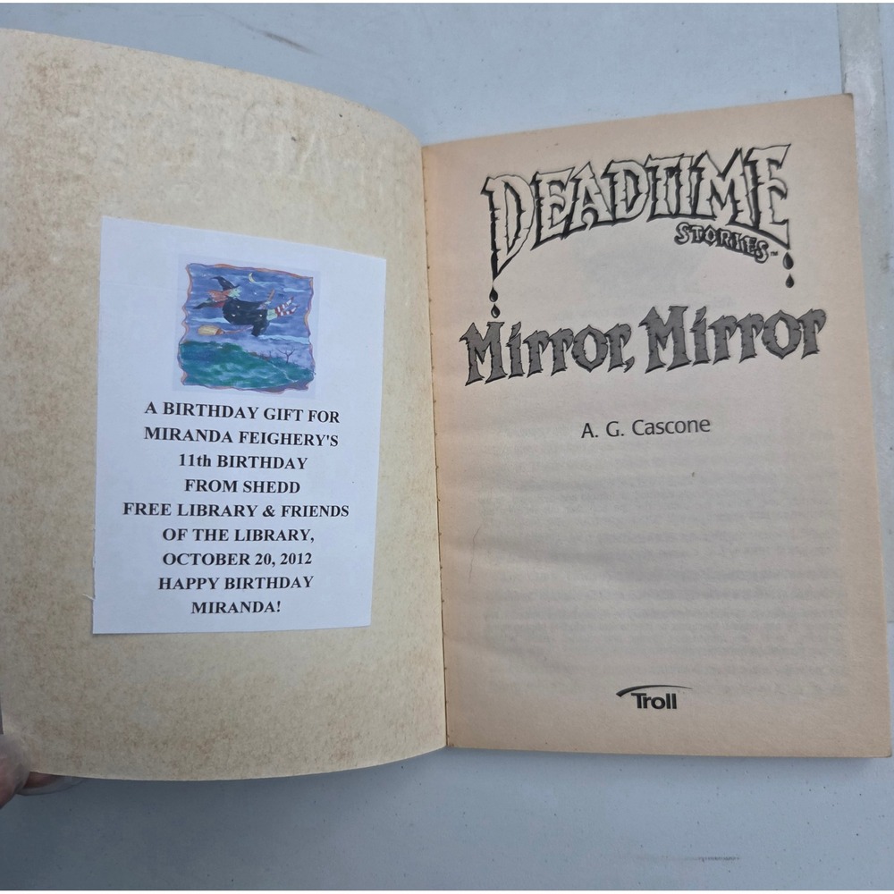 1997 Troll Deadtime Stories Mirror Mirror Book Horror Series - Picture 3 of 8